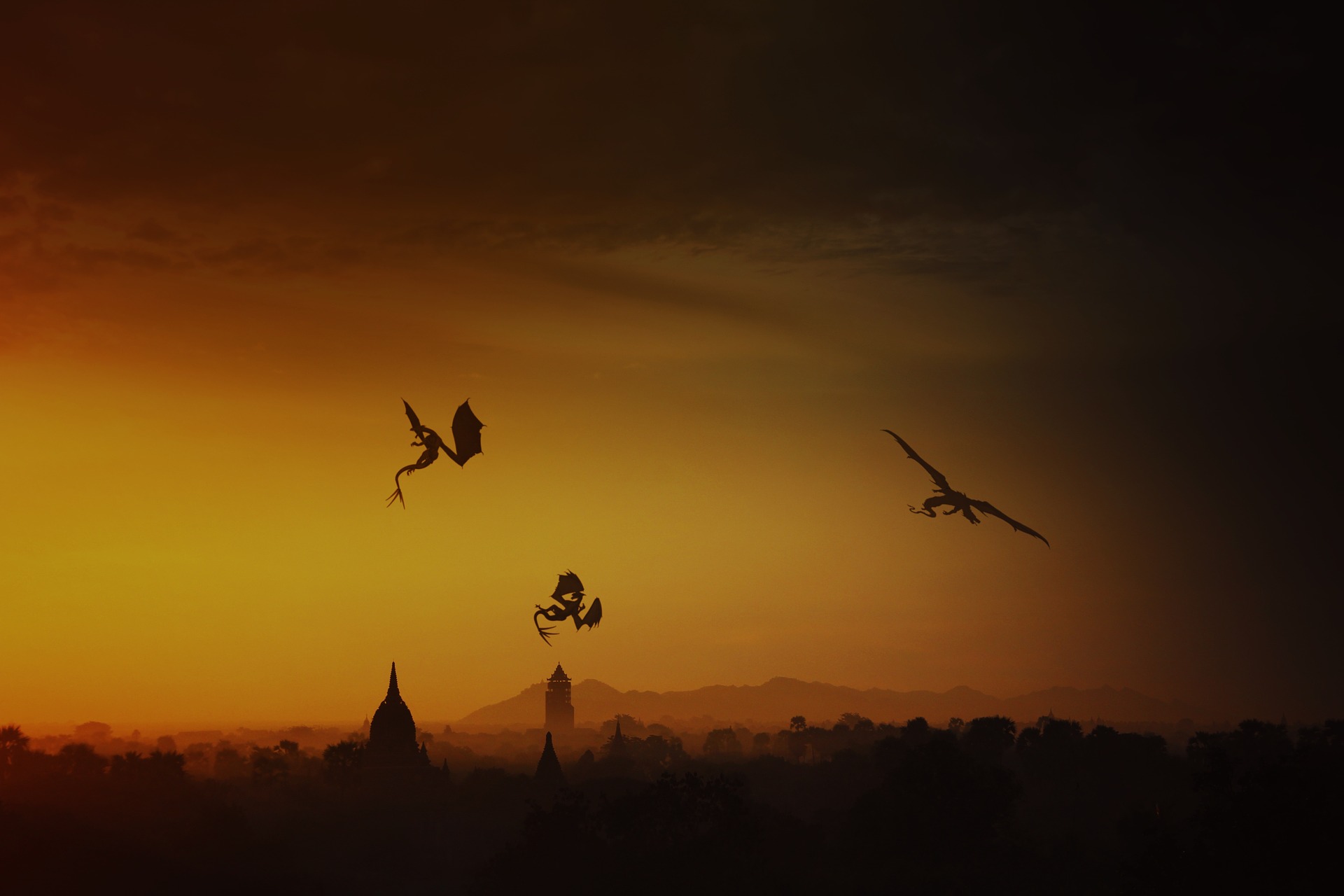 Dragons, by Skylife81. Courtesy of Pixabay.